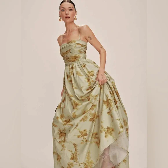 Reformation Kastoria Dress - Golden Hour - Picture 5 of 7